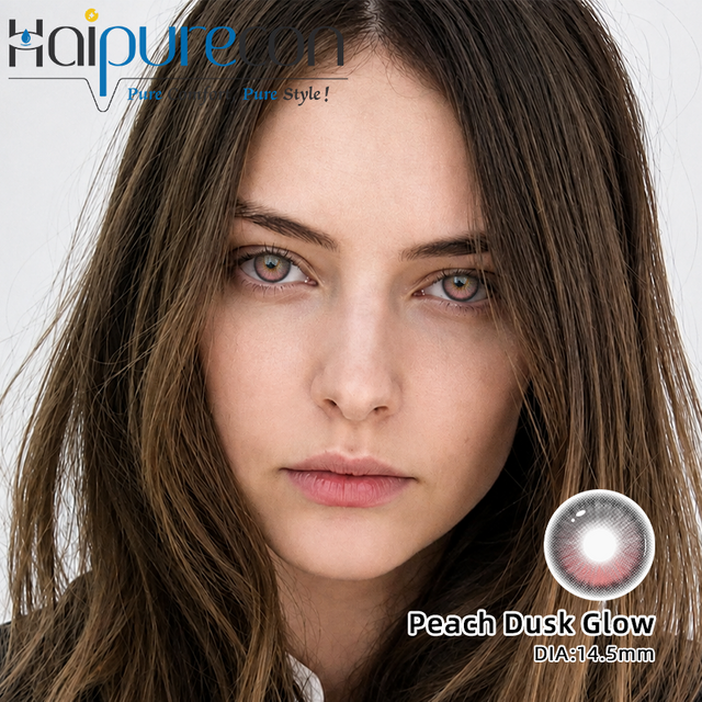 Haipurecon Rabbit Moonwatch Pink 14.2mm Daily Disposable Color Contact Lenses Big Eye Effect 55% Water Content CE ISO Brand