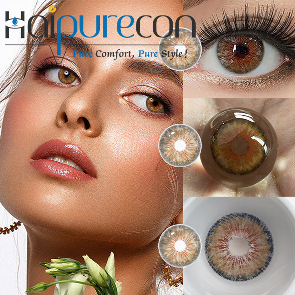 Haipurecon Cleopatra 2.0 Hazel 14.2mm Best Selling Daily Disposable Contact Lenses 10 Pieces