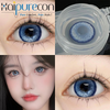Haipurecon Klein Blue Colored Contact Lenses 14.5mm 4-tone Special Design 40% Water Content Daily Comfortable Yearly Disposable High Quality