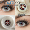 Haipurecon Obscura Lenti a contatto rosse cosplay 14,5 mm 40% contenuto d'acqua 8,6 curva base