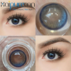 Haipurecon Starkiss Sky Blue & Starkiss Rose Pink Highlight Daily Contact Lenses without power 3-tone 14.5mm Big Eye OEM/ODM