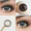 Haipurecon Dolly Kristin Grey Contact Lenses Monthly Natural Colored 4-tone 14.2mm Contact Lenses 40% Water Content Daily Comfortable