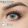 Haipurecon Molly Green Yearly Color Contact Lenses 14.0mm Natural Big Eye Effect 40% Water Content 8.6mm BC CE ISO 0197
