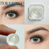 Haipurecon Catrii Olive Yearly Color Contact Lenses 14.2mm Natural Green Effect 40% Water Content 8.6mm BC CE ISO 0197