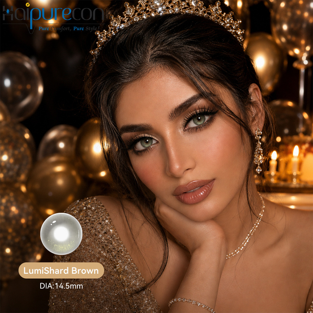 Haipurecon Contact Lens LumiShard Brown 14.5mm Natural Contact Lenses Factory Direct Supply Big Eye
