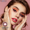 Haipurecon Puffstar Red 14.2mm Vibrant Sparkle Contact Lenses 8.6mm BC 40% Water Yearly CE ISO Passionate Eye Beauty Factory