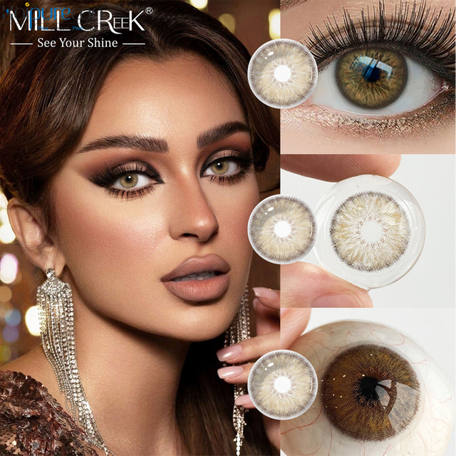 Haipurecon Breeze Hazel 14.2mm Best Selling Daily Disposable Contact Lenses 55 Percent Water Content 8.5 Base Curve 10 Pieces