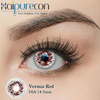 Haipurecon Vermis Red Cosplay Contact Lenses - Yearly Disposable 14.5mm