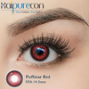 Haipurecon Puffstar Red 14.2mm Vibrant Sparkle Contact Lenses 8.6mm BC 40% Water Yearly CE ISO Passionate Eye Beauty Factory