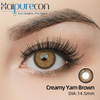 Haipurecon Creamy Yam Brown 14.5mm Natural Sparkle Contact Lenses 8.6mm BC 40% Water Yearly CE ISO Comfortable Eye Beauty Factory